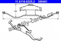 Pružina, brzdový třmen ATE 11.8116-0325 (AT 390461)