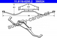 Pružina, brzdový třmen ATE 11.8116-0295 (AT 390524)