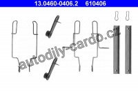Sada příslušenství, obložení kotoučové brzdy ATE 13.0460-0406 (AT 610406)