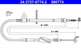 Lanko ruční brzdy ATE 24.3727-0774 (AT 580774)