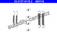 Sada příslušenství, brzdové čelisti ATE 03.0137-9118 (AT 669118)