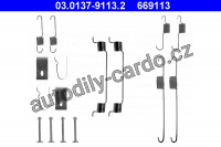 Sada příslušenství, brzdové čelisti ATE 03.0137-9113 (AT 669113)