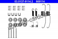 Sada příslušenství, brzdové čelisti ATE 03.0137-9114 (AT 669114)