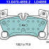 Sada brzdových destiček ATE 13.0470-4850 (AT LD4850)