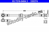 Brzdová hadice ATE 83.7216-0404 (AT 330374)