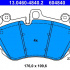 Sada brzdových destiček ATE 13.0460-4840 (AT 604840)