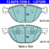 Sada brzdových destiček ATE 13.0470-7239 (AT LD7239)