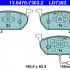 Sada brzdových destiček ATE 13.0470-7303 (AT LD7303)