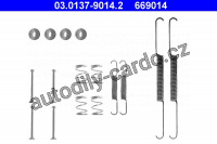 Sada příslušenství, brzdové čelisti ATE 03.0137-9014 (AT 669014)
