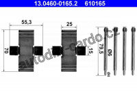 Sada příslušenství, obložení kotoučové brzdy ATE 13.0460-0165 (AT 610165)