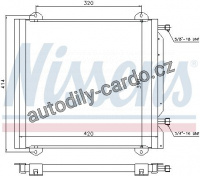 Chladič klimatizace NISSENS 940026