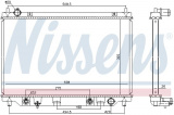 Chladič motoru NISSENS 68552
