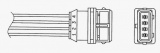 Lambda sonda NGK OTA4N-5D1 - VOLVO