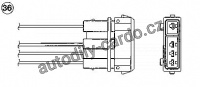 Lambda sonda NGK OZA527-E14 - VW