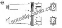 Lambda sonda NGK OZA527-E3 - CITROËN, PEUGEOT