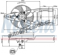 Ventilátor chladiče NISSENS 85135