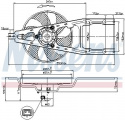 Ventilátor chladiče NISSENS 85135