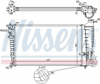 Chladič motoru NISSENS 63585A