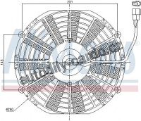 Ventilátor chladiče NISSENS 85978