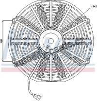 Ventilátor chladiče NISSENS 85982