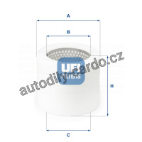 Vzduchový filtr UFI 27.061.00