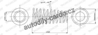 Pružina tlumiče pérování MONROE (MOSP3526, MO SP3526), přední  - NISSAN