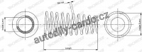 Pružina tlumiče pérování MONROE (MO SP1743)