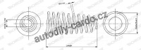 Pružina tlumiče pérování MONROE (MOSP1071, MO SP1071), přední  - FIAT