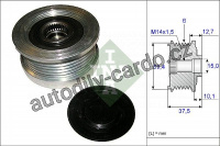 Alternátorová volnoběžka (předstihová spojka) INA (IN 535011010) - HYUNDAI