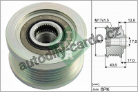 Alternátorová volnoběžka (předstihová spojka) INA (IN 535028310)