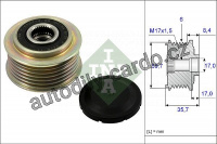 Alternátorová volnoběžka (předstihová spojka) INA (IN 535022510)