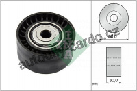 Napínací kladka drážkového řemene INA (IN 532053410)