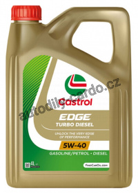 Castrol EDGE Turbo Diesel 5W-40 4L + štítek