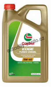 CASTROL EDGE Turbo Diesel 5W-40 5L + štítek