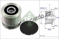 Alternátorová volnoběžka (předstihová spojka) INA (IN 535016510)