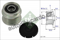 Alternátorová volnoběžka (předstihová spojka) INA (IN 535000410) - VW, AUDI