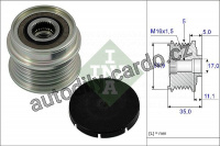 Alternátorová volnoběžka (předstihová spojka) INA (IN 535000510) - VW, AUDI, ŠKODA