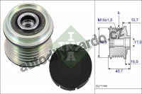 Alternátorová volnoběžka (předstihová spojka) INA (IN 535002810) - MITSUBISHI