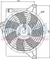 Ventilátor chladiče klimatizace NISSENS 85372