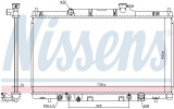 Chladič motoru NISSENS 68606