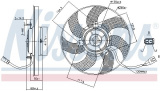 Ventilátor chladiče NISSENS 85680