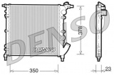 Chladič motoru DENSO (DE DRM23003)
