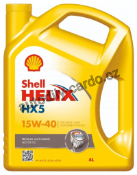 Shell Helix HX5 15W-40 4L + štítek