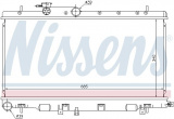 Chladič motoru NISSENS 67709