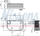 Chladič motorového oleje NISSENS 90711