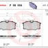 Sada brzdových destiček BREMBO P59034