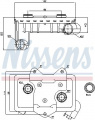 Chladič motorového oleje NISSENS 90597