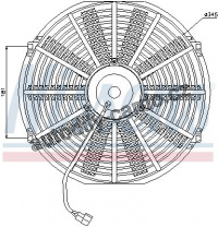 Ventilátor chladiče NISSENS 85980