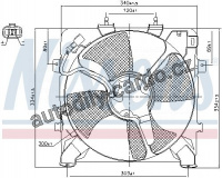 Ventilátor chladiče klimatizace NISSENS 85045