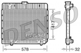 Chladič motoru DENSO (DE DRM17024)
